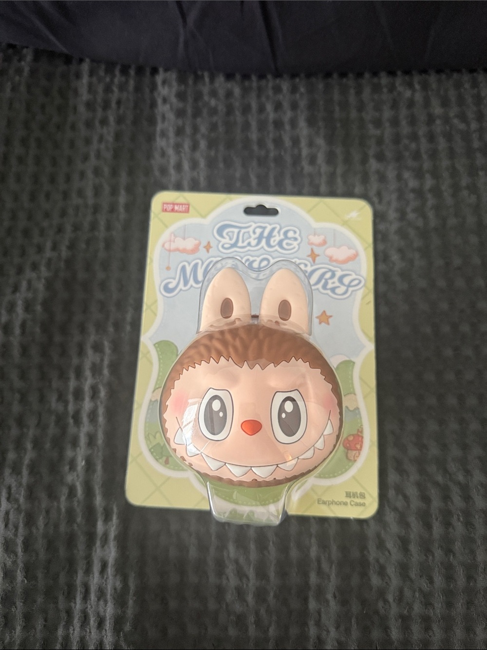 POPMART LABUBU THE MONSTERS - Cute Brown Character Earphone Case